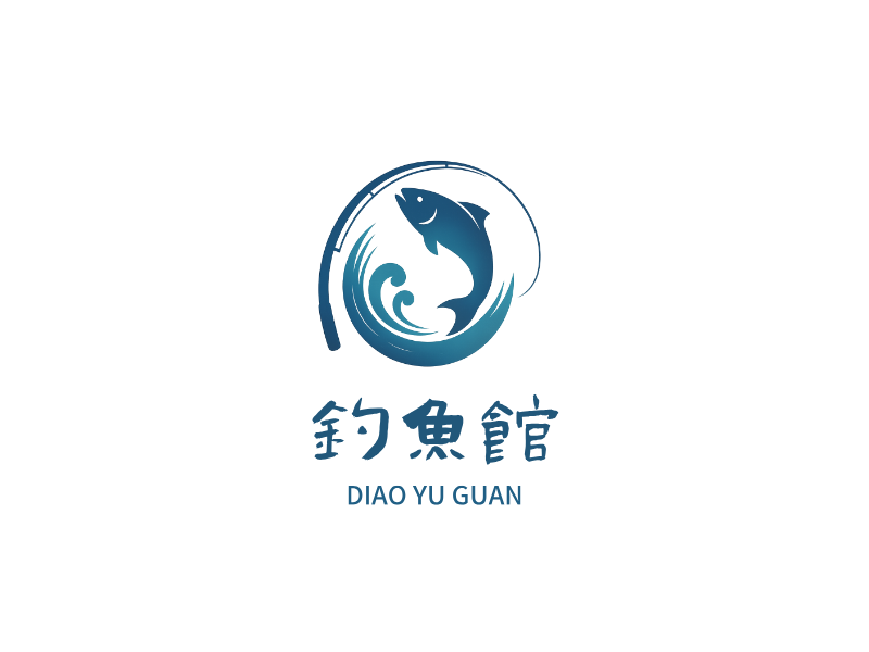 钓鱼馆LOGO模板
