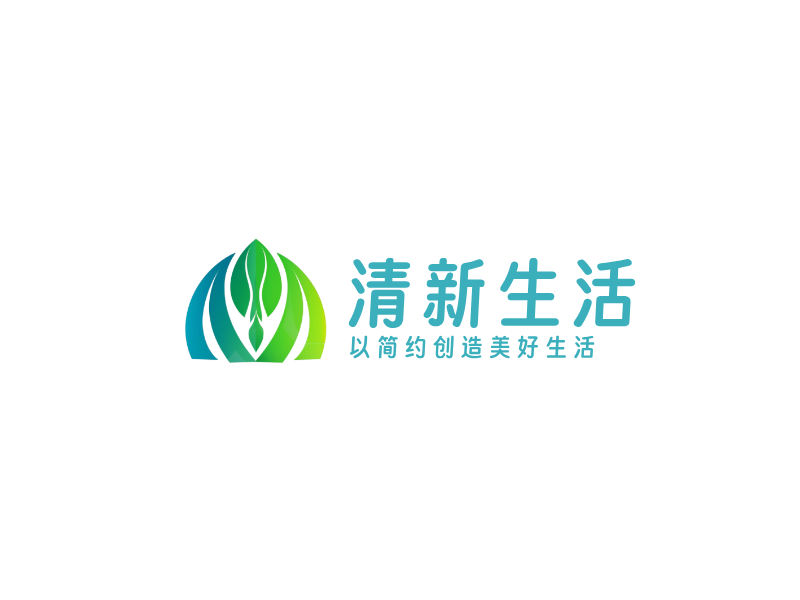 清新生活LOGO模板