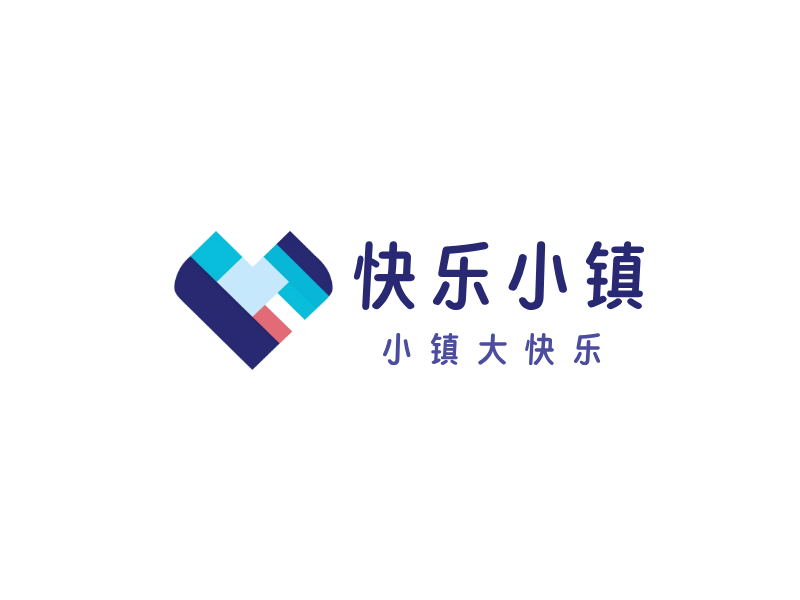快乐小镇LOGO模板