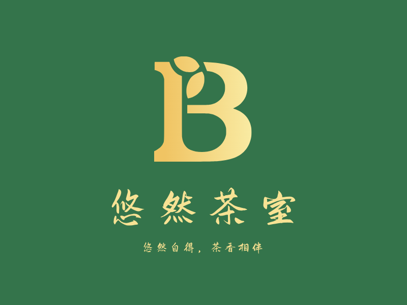 悠然茶室LOGO模板