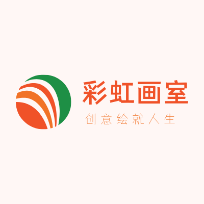 彩虹画室LOGO模板