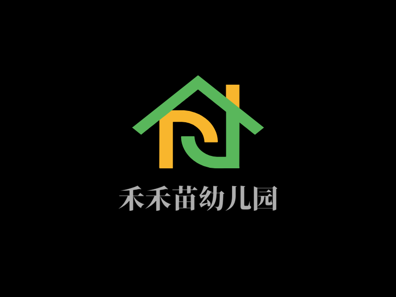 禾禾苗幼儿园LOGO模板
