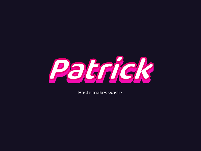 PatrickLOGO模板