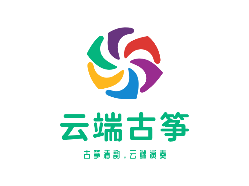 云端古筝LOGO模板
