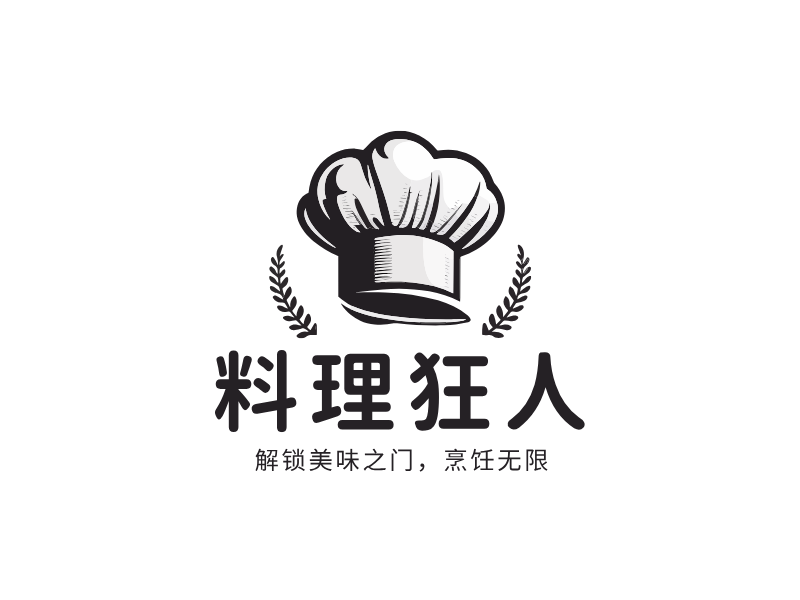 料理狂人LOGO模板