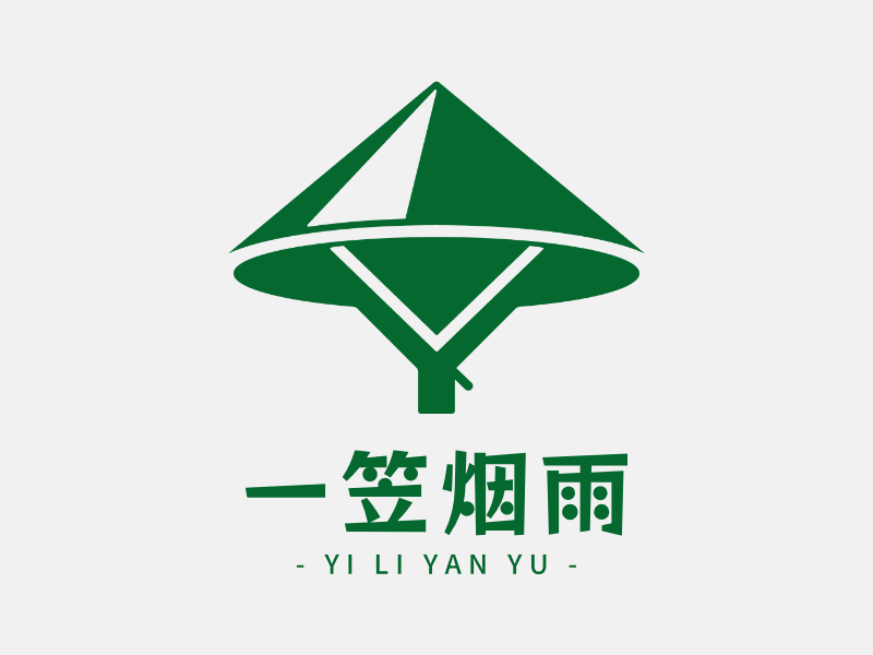 一笠烟雨LOGO模板