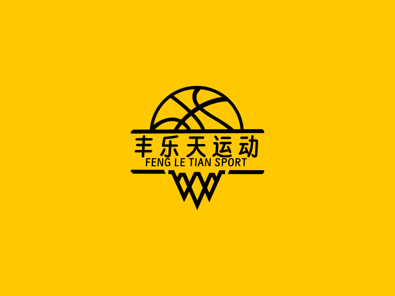 丰乐天运动LOGO模板