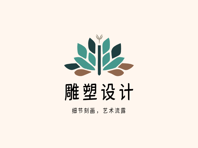 雕塑设计LOGO模板