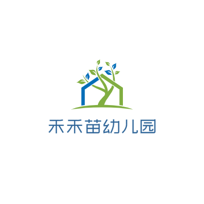 禾禾苗幼儿园LOGO模板