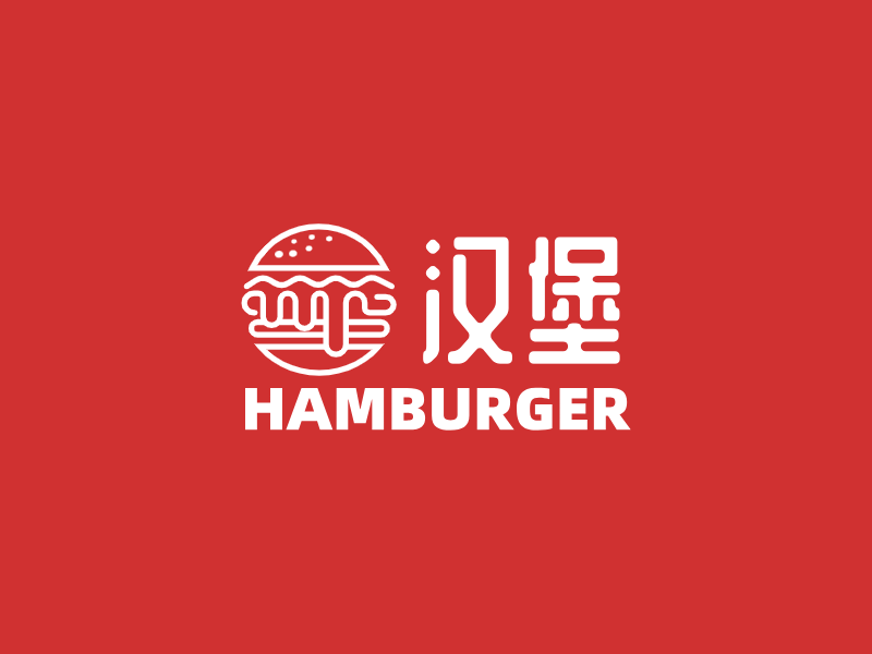 汉堡LOGO模板