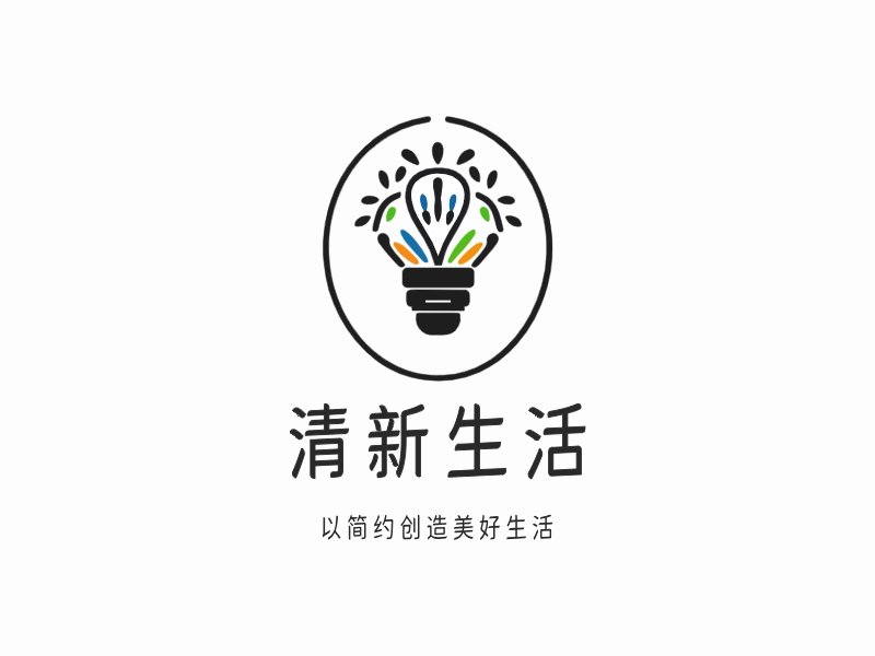 清新生活LOGO模板