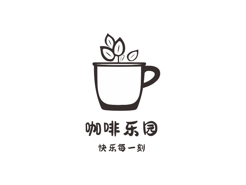 咖啡乐园LOGO模板